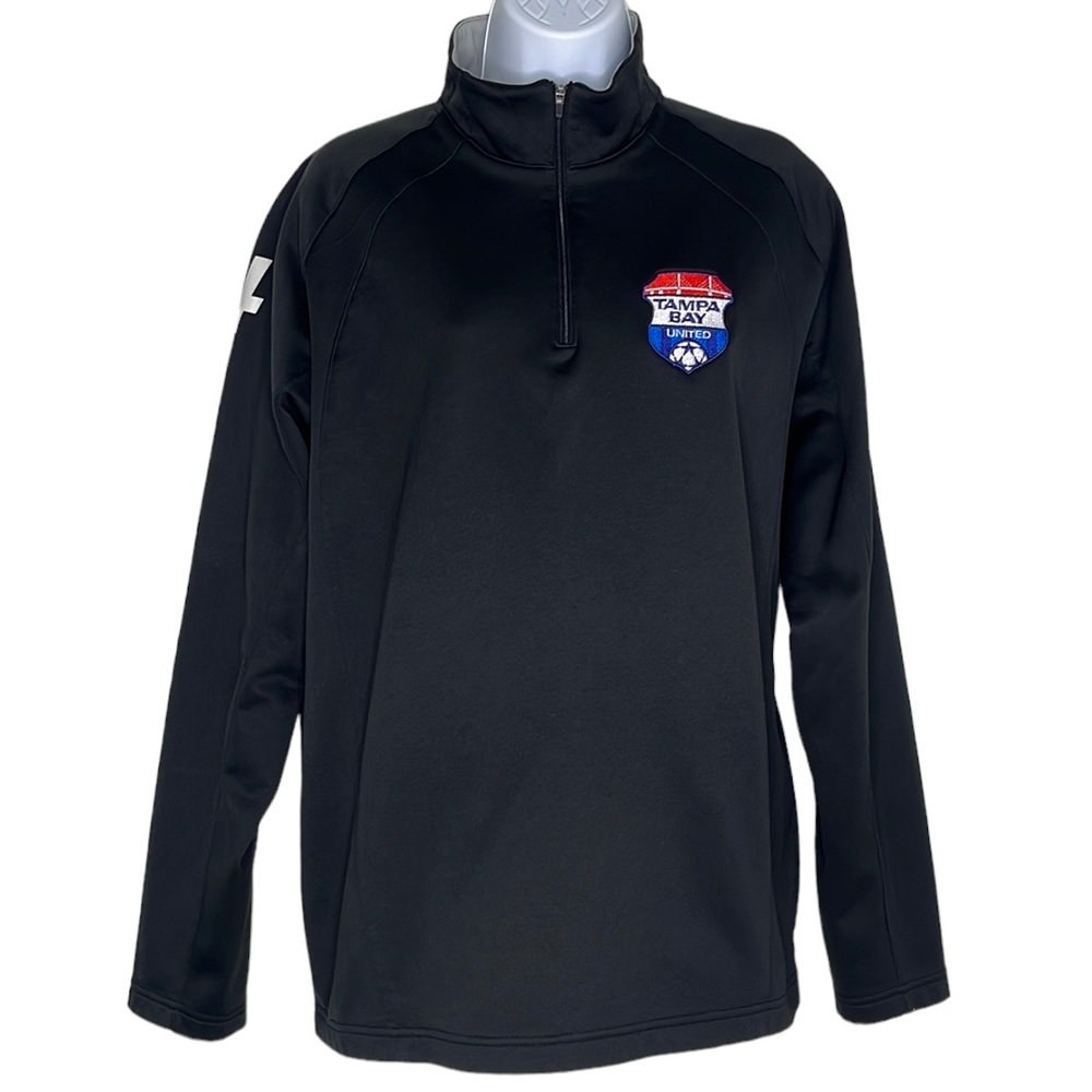 3 for $20 Sport Tek Pullover Fleece 1/4 Zip Long Sleeves Custom Mock Neck Black